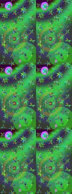 Çiçek kompozisyonu, el boyası, hassas şablon. Sevgililer günü ve tebrik kartı konsepti için şık bir davetiye. Üst manzara, yumuşak stil. Yeşil ve menekşe renkleri üzerindeki manzara deseni.