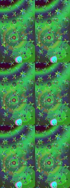 Yeşil ve mor renklerde. Doğum günü kartı ya da düğün davetiyesi. Çiçekli tebrik kartı. Raster illüstrasyonu. Suluboya çiçek buketi. Çiçek arka planı.