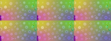 Raster çiçek izi. Klasik taslak çizimi. Çiçek nötr ve yeşil çizim deseni.