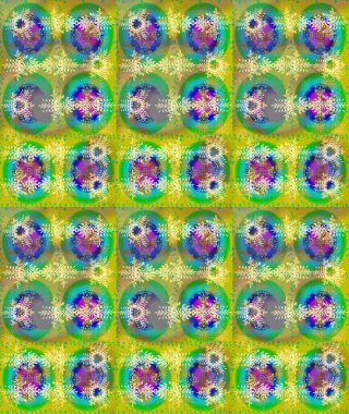 Yeşil, sarı ve mavi renklerde izole suluboya kar taneleri. İllüstrasyon kar tanesi. Güzel dekorasyon. Kışın sembolü.