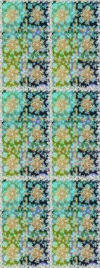 Tarafsız ve mavi renklerde altın elementlerle kusursuz desen. Kusursuz altın desen. Raster doğulu süsü.