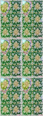 Lüks, kraliyet ve Viktorya dönemi konsepti. Raster klasik barok çiçeksiz altın desenli. Yeşil ve nötr renklerdeki altın desenli altın elementler. Süsleme.