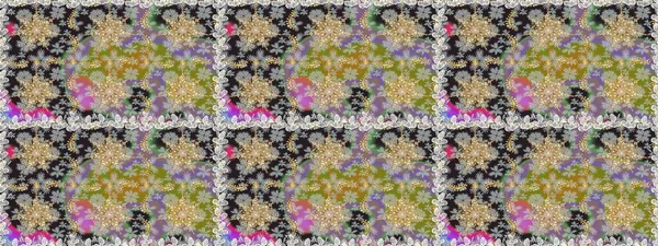 Kusursuz damaske klasik altın desen. Gri ve nötr renklerde altın desenli altın elementler. Raster illüstrasyonu. Tekrarlayan ögelerle soyut arkaplan Raster.