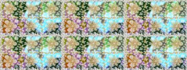 Klasik raster sarısı, kusursuz desen. Çiçek süsü kumaş deseni, cam, çiçek desenli altın elementli bej ve nötr renkler..