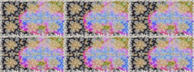 Geleneksel klasik raster altın pürüzsüz desen. Barok tarzında kusursuz bir doğulu süsü. Gri ve nötr renklerdeki altın elementler.