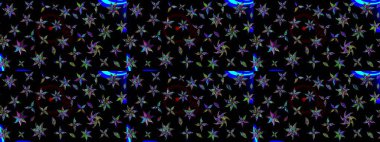 Mavi ve siyah renkte çiçekler. Gömlek baskısı için çiçek boyası. Çiçek eskiz kalıbı geçmişi.