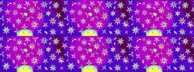 Güzel kumaş deseni. Güzel karalamalı çiçek desenli çizim. Raster illüstrasyonu. Küçük çiçekte sevimli çiçek deseni var..