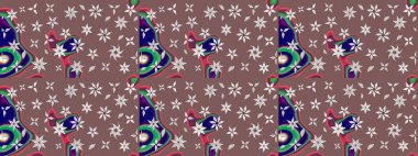 Küçük renkli çiçekler. Küçük çiçekte güzel bir desen. Motley illüstrasyonu. Moda baskıları için zarif bir şablon. Çiçekli bahar çiçekleri.