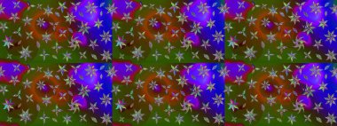 Raster çiçekleri klasik tarzda çizilmiş. Çiçekli yumuşak bir eskiz şekli. Yumuşak, yeşil renkli bahar çiçekleri. Raster illüstrasyonu.