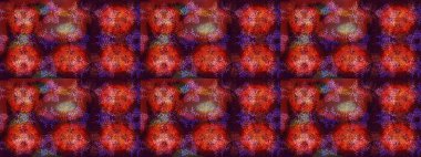 Renkli arka planda izole tatlı kar taneleri. Kar tanesi raster deseni. Raster illüstrasyonu. Kahverengi, kırmızı ve turuncu renkte kar taneleri.