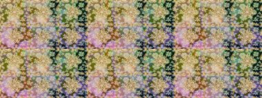 Tarafsız renklerde altın element. Çizgi sanatı tasarım şablonu için kusursuz sınır. Altın desenli çiçek dekoru. Doğu tarzı element. Davetiyeler, kartlar, web sayfası için Raster illüstrasyonu.