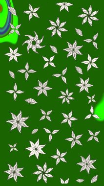 Raster illüstrasyonu. Robot resim. Küçük çiçekte sevimli çiçek deseni var..