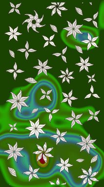 Raster illüstrasyonu. Eski usul küçük çiçekli şirin bir eskiz deseni. Kumaş, duvar kağıdı ve kağıt üzerine baskı yapmak için gelişen arka plan. Moda arka planında parlak buketler.