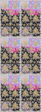 Barok tarzında kusursuz bir doğulu süsü. Gri ve nötr renklerde altın elementler. Geleneksel klasik raster altın pürüzsüz desen.