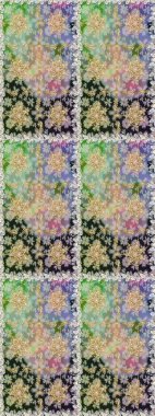 Altın antika ortaçağ dekoratifi, yaprakları ve gri renklerde altın desenli süslemeleri olan pürüzsüz bir şablon. Kusursuz kraliyet lüksü, altın barok kumaş rengi..