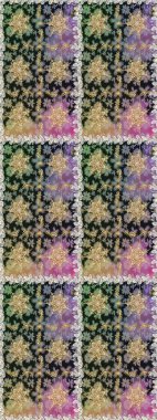 Barok tarzında kusursuz bir doğulu süsü. Gri ve nötr renkler üzerine geleneksel altın pürüzsüz desen.