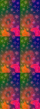 Anti-stres için soyut örnek sayfası. Raster illüstrasyonu. Yeşil ve kahverengi renklerde.