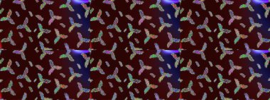 Renkli kar tanesi Raster çizimi. Düz dizayn. Simgeler, etiketler. Kar tanesi ikonu, izole edilmiş. Raster illüstrasyonu. Renkli arka planda kar taneleri.