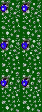 Yeşil ve nötr renklerde yaprakları olan yabani çiçekler. Suluboya, elle çizilmiş. Eskiz arkaplan modeli. Raster illüstrasyonu.