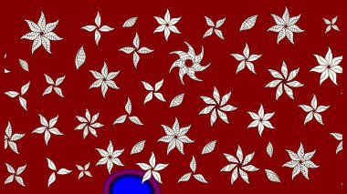 Modern çiçek arkaplanı. Kırmızı ve nötr renklerde yapraklar ve parlak renkli çiçeklerle muhteşem bir çiçek deseni. Halk tarzı. Moda baskıları için zarif bir şablon.