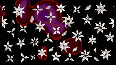 Raster çiçekleri klasik tarzda çizilmiş. Çiçekli yumuşak bir eskiz şekli. Raster illüstrasyonu. Yumuşak, bahar çiçekleri siyah ve nötr renklerde.