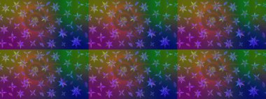 Çiçekli yaz çiçekleri. Küçük çiçekte güzel bir desen. Küçük renkli çiçekler. Moda baskıları için zarif bir şablon. Motley illüstrasyonu. Çizim.