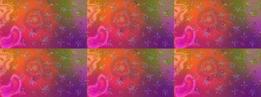 Güzel çiçek deseni. Mor ve pembe renkte çiçekler. Renkli Bahar Teması eskiz kalıbı. Düz Çiçek Elementleri Tasarımı.