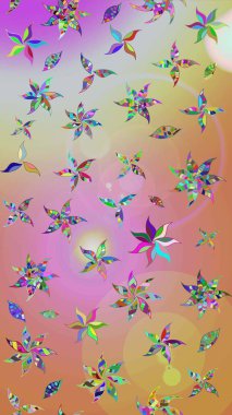 Çizim çiçek deseni duvar kâğıdı olarak kullanılabilir. Tarafsız ve pembe renklerde çiçekler. Raster illüstrasyonu.