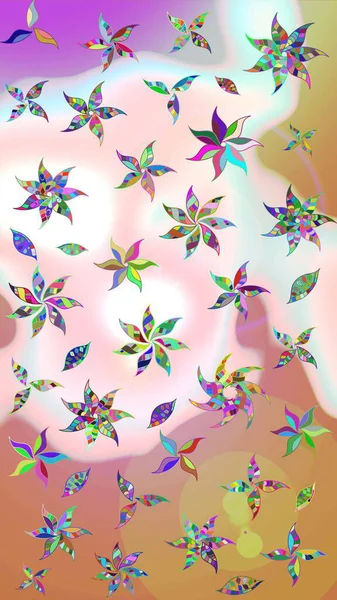 Fantezi çiçekli eskiz deseni, doğal duvar kağıdı, çiçek desenli kıvrım çizimi. Paisley el çizimi elementler. Ev dekoru.