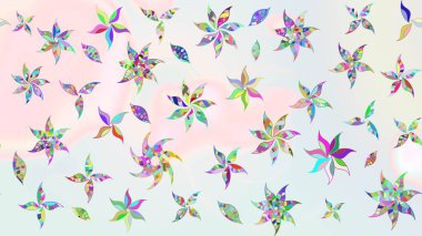 Çiçek desenli raster, nötr ve bej çizgili grafik desenli soyut raster arkaplan. Modern stil dokusu.