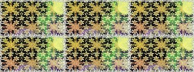 Raster illüstrasyonu. Oriental raster klasik gri, nötr ve altın desenli. Kusursuz soyut arkaplan.