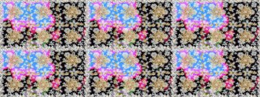 Geleneksel klasik altın desen. Tarafsız ve gri renklerdeki altın desenli altın elementler. Raster oryantal süs. Barok tarzında kusursuz bir doğulu süsü..