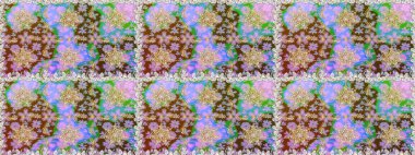 Raster oryantal süs. Kusursuz altın desen. Altın elementlerle nötr ve kahverengi renklerde altın desen.