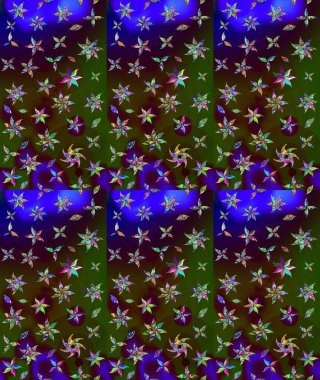 Raster çiçekli arka plan. Düz Çiçek Elementleri Tasarımı. Yazdır. Güzel kumaş deseni. Güzel eskiz şekli. Renkli Yaz Teması çizim şablonu.