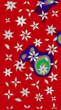 Paket kağıdı için en iyisi. Doğal kozmetik ürünleri, parfüm, çiçekçi dükkanı için bahar ihalesi tasarımı. Kırmızı ve nötr lale çiçekleriyle Raster eskiz deseni. Karşılama ya da düğün geçmişi olarak kullanılabilir.