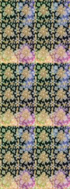 Altın karalama fantezi yapraklarından Raster soyut çiçek çelengi ve gri ve nötr renklerde çiçek. El yapımı dekoratif çerçeve, albüm kapağı, tebrik kartı, klasik Art deco tarzı.