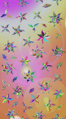 Manzaralı çiçek deseni. Çiçek kompozisyonu, el boyası, hassas şablon. Üst manzara, yumuşak nötr ve pembe renk tarzı. Sevgililer günü ve tebrik kartı konsepti için şık bir davet.