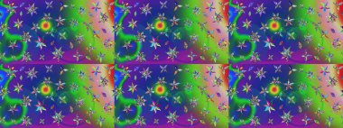 Çiçekli bahar çiçekleri. Küçük çiçekte güzel bir desen. Küçük renkli çiçekler. Moda baskıları için zarif bir şablon. Motley illüstrasyonu.