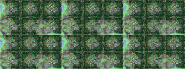 Renkli Bahar Temalı Kusursuz Arkaplan. Çiçek deseni. Raster illüstrasyonu. Düz Çiçek Elementleri Tasarımı. Kusursuz Chichi kumaş deseni..