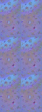 Dekorasyon ve tasarım için güzel bir desen. Moda baskısı. Suluboya çizim kalıbı. Eski model. Çiçeğin suluboya çizimlerinin mükemmel deseni. Raster illüstrasyonu.