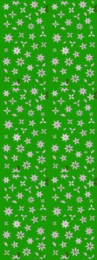 Yeşil renkli çiçekler. Raster illüstrasyonu. Tropikal çizim çiçek deseni.