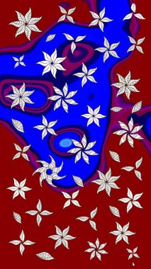 Moda baskısı. Çiçeğin suluboya çizimlerinin mükemmel deseni. Suluboya çizim kalıbı. Dekorasyon ve tasarım için güzel bir desen. Eski.