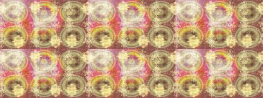 Raster Noel soyut renkli arka plan ve tatlı kar tanesi. Farklı kar taneleri toplayıcısı, bej, nötr ve kahverengi renklerde kış elementleri..