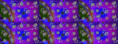 Eskiz geçmişi. Tomurcukları çiçek olan sevimli bir çiçek deseni. Raster illüstrasyonu. Eski usul. Raster. Kumaş, tekstil ve duvar kağıdı baskısı için..