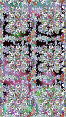 Anti-stres için soyut örnek sayfası. Raster illüstrasyonu. Tarafsız renklerde.