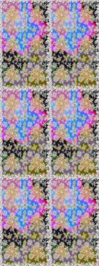 Kusursuz damaske klasik altın desen. Raster illüstrasyonu. Gri ve nötr renklerde altın desenli altın elementler. Tekrarlayan ögelerle soyut arkaplan Raster.