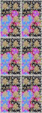 Tekrarlayan elementlerle soyut arkaplan oluşturun. Raster illüstrasyonu. Gri ve nötr renklerde altın desenli altın elementler. Kusursuz, klasik altın desen..