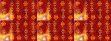 Kırmızı, turuncu ve sarı renkte çiçekler. Çiçekli karalama şeklinde Raster çiçek deseni. Nazikçe, güzel çiçek arkaplanı..