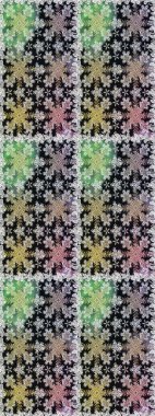 Raster Golden Mehndi kusursuz desen. Gri ve nötr renklerde desen. Kına dövmeli süs çiçekleri, altın çıkartmalar, mehndi ve yoga tasarımı, kartlar ve parmak izleri..