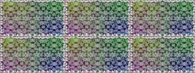 Gri renkli çiçekler. Hediye ambalaj kağıdı, tebrik kartları, posterler ve pankart tasarımı. Raster düz çiçekleri pürüzsüz desen.